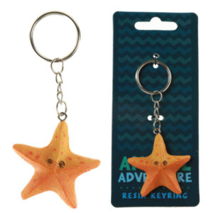 Fun Novelty Starfish Keyring