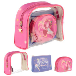 Princess Slogan Vanity Bag Set of 3