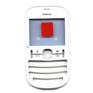 Προσοψη Για Nokia Asha 200 Ασπρη OR Εμπρος Μονο Με Τζαμι-Πλαστικες Ταπες Sim-Memory (0259464)