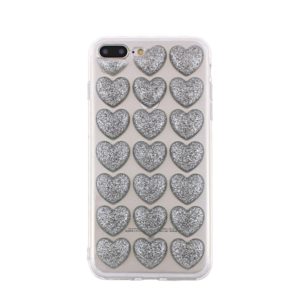 SPD TPU HEARTS IPHONE 7 8 SILVER backcover