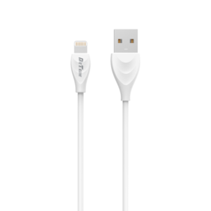 Data cable DeTech DE-24i, Lightning (iPhone 5/6/7/SE), 1.0m, White - 14127