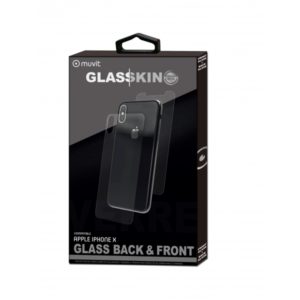 MUVIT GLASSKIN IPHONE 7 / 8 / SE (2020) transparent FRONT & BACK glass