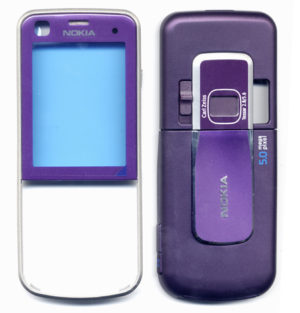 Προσοψη Για Nokia 6220 Classic Μωβ Full Με Πλαστικα Κουμπακια Και Τζαμι OEM