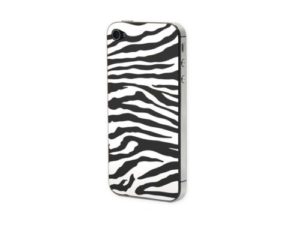 Προστατευτικό Αυτοκόλλητο για iPhone 4/4S (Zebra black-white)