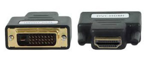 Adapter DeTech HDMI M to DVI M, Black - 17122