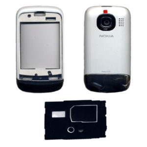 Προσοψη Για Nokia C2-02 Ασπρη OEM Full Με Πλαστικα Κουμπακια-Χωρις Αρθρωση-Χωρις Πληκτρολογιο-Χωρις Τζαμι