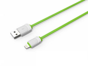 Data cable, LDNIO LS06i, Lightning (iPhone 5/6/7/SE), 1.0m, Green/white - 14392