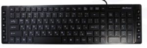Multimedia Keyboard DeTech KB344M, USB, Cyrilic, Black - 6038