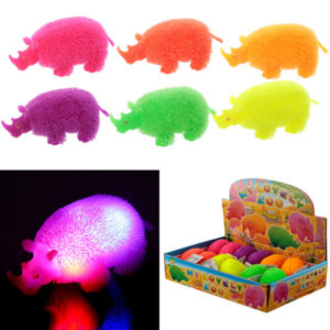 Fun Kids Light Up Squidgy Rhino Puff Pet