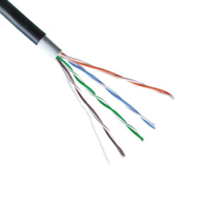 Cable No brand OUTDOOR CAT5 UTP, Black, copper conductor, 305m - 18408