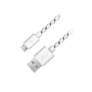 Καλώδιο φόρτισης EB181W 2m Esperanza fabric braided άσπρο Micro USB ( 16814 )
