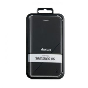MUVIT LEATHER STAND BOOK GRAPHIC SAMSUNG A51 black