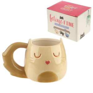 Cute Ceramic Cream Cat Mug
