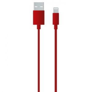 MUVIT LIFE MY CABLE 2.4A DATA LIGHTNING MFi 1M red