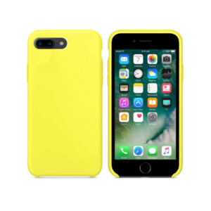 Silicone case No brand, For Apple iPhone 7/8 Plus, Soft touch, Yellow - 51667