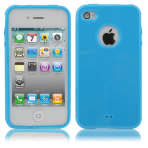 OEM Smooth TPU Case Blue (iPhone 4 / 4S)