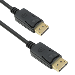 Cable DeTech DP DP M/M, 14+1 cooper, 1.8м, Black - 18270