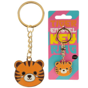 Fun Collectable Cute Tiger Enamel Keyring