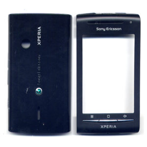 Προσοψη Για SonyEricsson Xperia X8-E15 OEM Μαυρη Εμπρος-Πισω Με Πληκτρολογιο Και Πλαστικα Κουμπακια-Χωρις Τζαμι