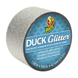 Duck Tape Big Rolls Glitter Silver