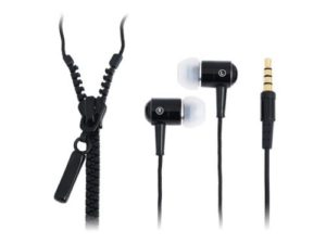 LogiLink Stereo In-Ear Earphones Zipper black (HS0021)