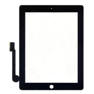 Τζαμι Για Apple iPad 4 Με Home Button Μαυρο Grade A