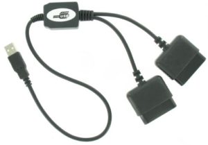 PS2 (Playstation) to USB (pc) Double Adapter / Converter