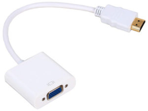 Adapter No brand, HDMI M - VGA F, 0.15m, White - 18153