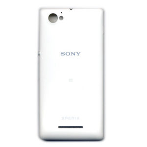 Καλυμμα Μπαταριας Για Sony Xperia M - C1904 - C1905 Ασπρο Με Πλαστικα Κουμπια Εντασης-Καμερας-Οn/Off OR