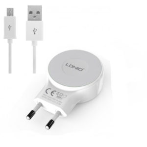 Network charger Ldnio A2269, 5V/2.1A, with 2 port USB with cable Micro USB - 14293