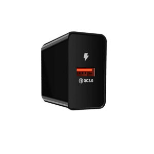 Universal USB Fast Travel Wall Charger QC 3.0 18W 3000mA Μαύρο Well PSUP-USB-WQ11802BK-WL ( 74485 )