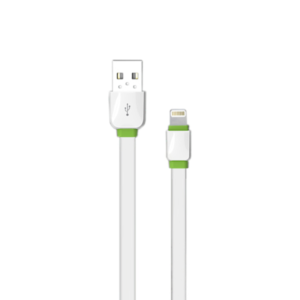Data cable, EMY MY-445, for iPhone 5/6/7, 1.0m, White - 14448