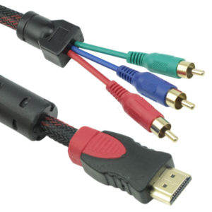 Cable DeTech HDMI 3 RCA, 1.8m, HQ - 18188
