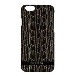 SO SEVEN MIDNIGHT CUBIC GOLD IPHONE 7 8 backcover
