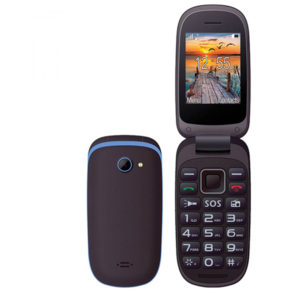 Κινητο Τηλεφωνο Maxcom MM818 Dual Sim με Μεγάλα Πλήκτρα , Βαση φορτισης , Ραδιοφωνο (λειτουργεί χωρις Handsfree) Μαύρο - Μπλε