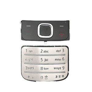 Πληκτρολογιο Για Nokia 6700 Classic Ανω Μαυρο-Ασημι Κατω OEM Σετ 2 Τεμ