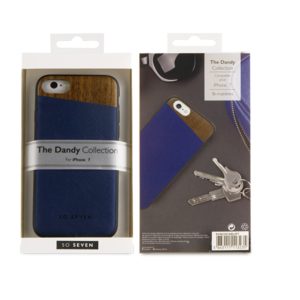 SO SEVEN DANDY WOOD IPHONE 7 8 blue backcover