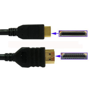 Mini HDMI to HDMI 19Pin Cable , 1.3 Version, 1.5M