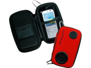 Θήκη μεταφοράς Easypix Soundbox με ηχεία γιά ipod/MP3/MP4 Red