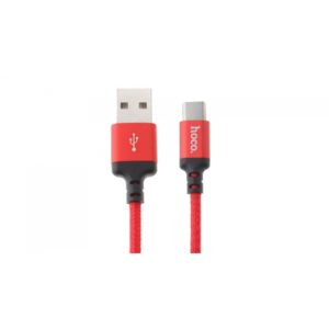 HOCO USB TO TYPE C DATA CABLE 2m SPEED X14 black red
