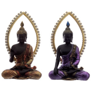 Decorative Gold and Black Buddha - Meditating