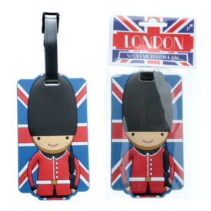 Fun Novelty Union Flag London Guardsman Luggage Tag