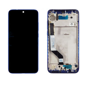 Οθονη Για Xiaomi Redmi Note 7 Με Τζαμι και Frame Μπλε Grade A