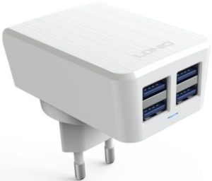 Network charger Ldnio DL-AC62, 5V/4.2A, with 4 USB port, Universal - 14297