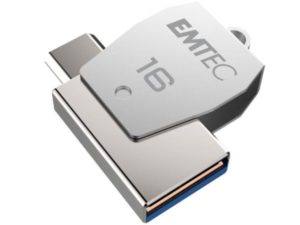 USB FlashDrive 16GB EMTEC 2in1 Dual micro-USB T250 chrom
