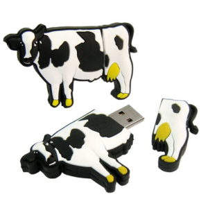 USB Flash Disk 4GB Milk Cow Shape