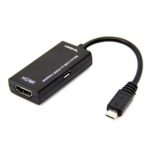 Μετατροπέας Micro USB σε HDMI MHL 15cm, DeTech, Μαύρο - 18158