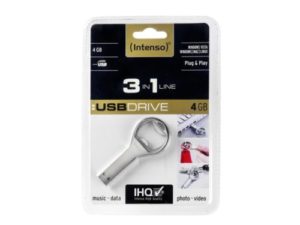 USB FlashDrive 4GB Intenso 3in1 Line Blister/Retail