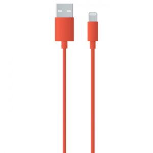 MUVIT LIFE MY CABLE 2.4A DATA LIGHTNING MFi 1M coral white