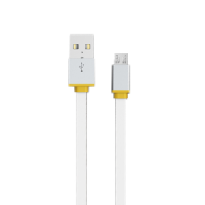 Data cable, EMY MY-444, Micro USB, 1.0m, White - 14455